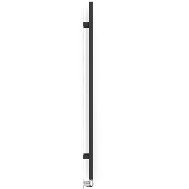 Easy - Black Towel Radiator - H1280mm x W200mm