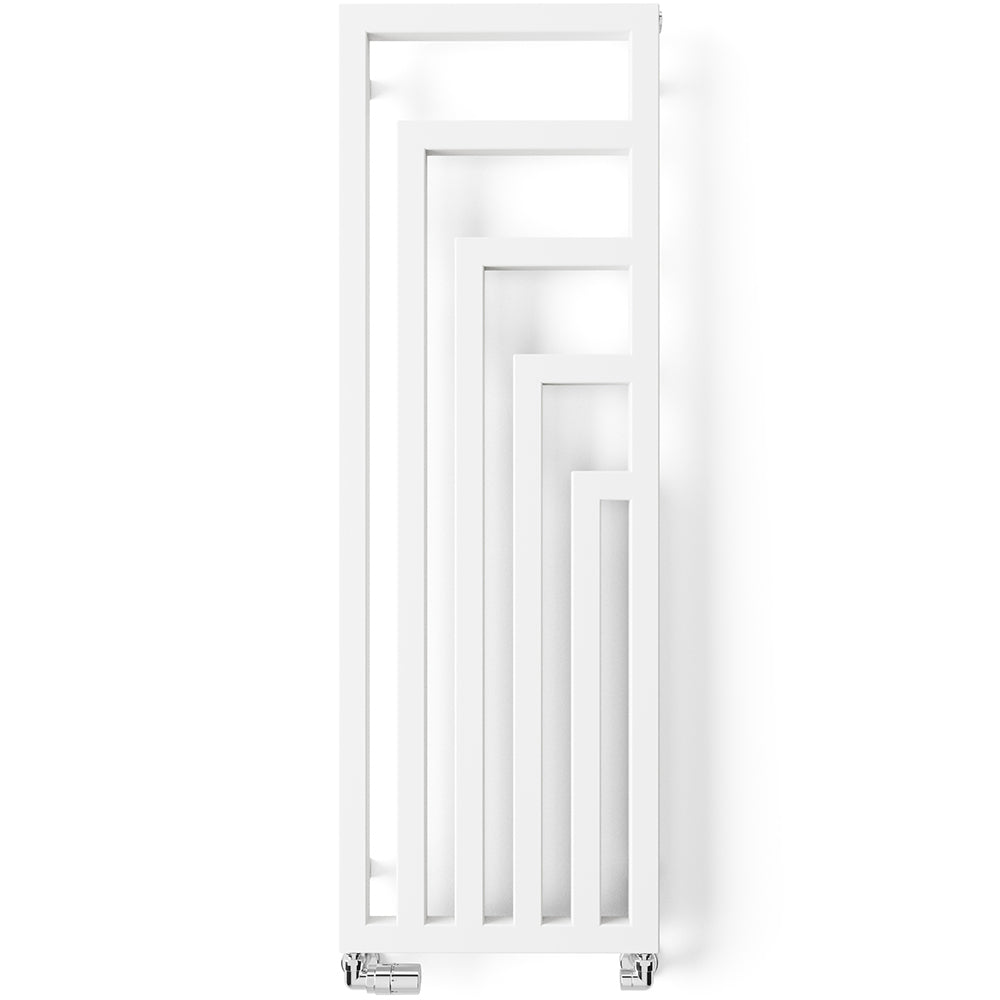 Angus - White Vertical Radiator H1300mm x W440mm Single Panel