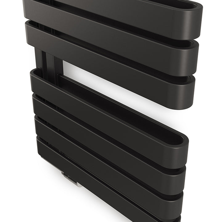 Warp S - Black Towel Radiator - H1110mm x W500mm