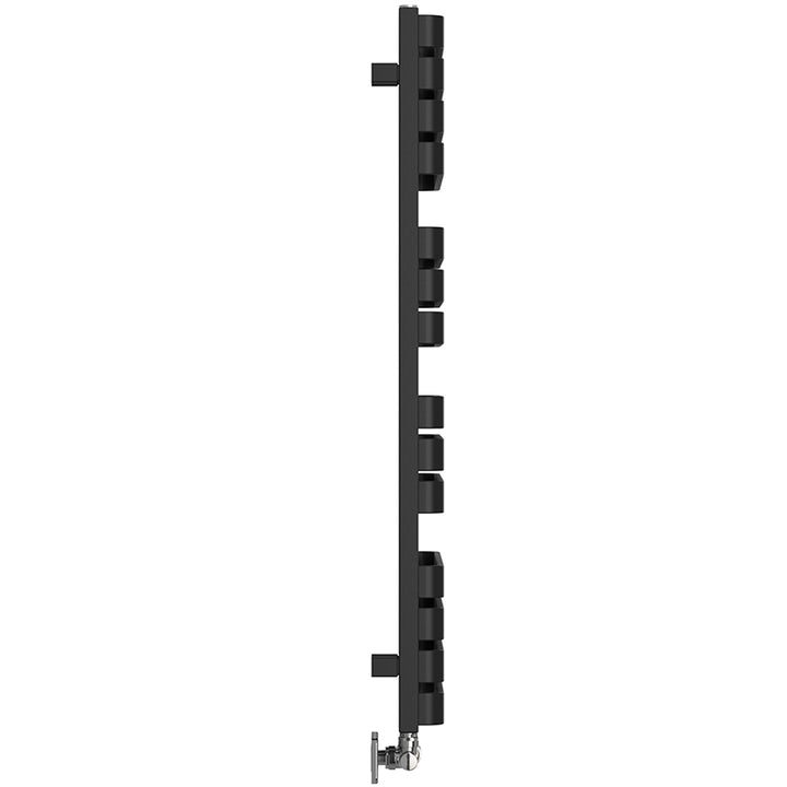 Warp S - Black Towel Radiator - H1110mm x W500mm