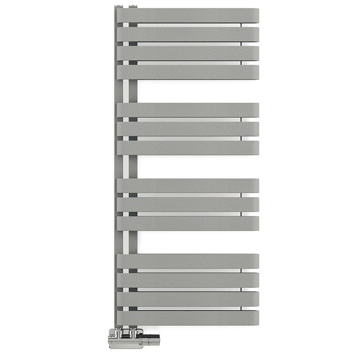 Warp S - Salt & Pepper Towel Radiator - H1110mm x W500mm