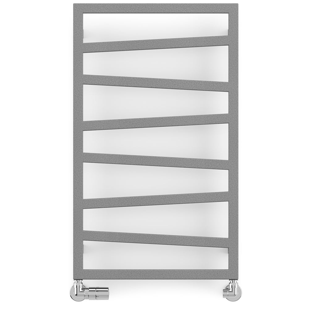 Zig Zag - Salt & Pepper Towel Radiator - H835mm x W500mm