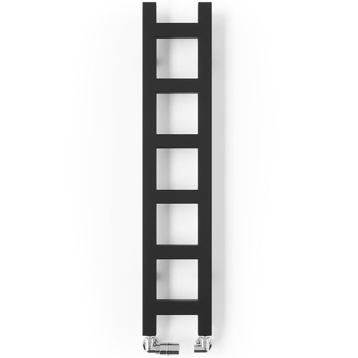 Easy - Black Towel Radiator - H960mm x W200mm