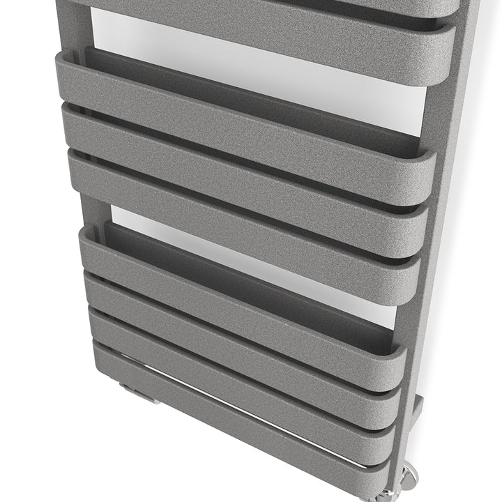 Warp T Bold - Salt & Pepper Towel Radiator - H1110mm x W500mm