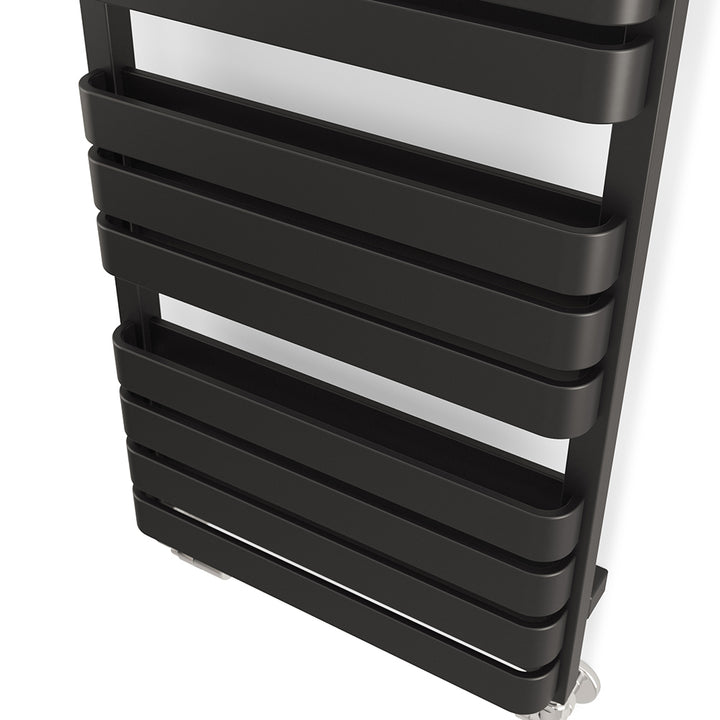 Warp T Bold - Black Towel Radiator - H1110mm x W500mm