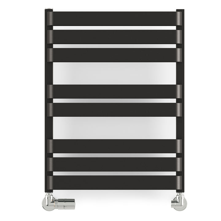 Warp T Bold - Black Towel Radiator - H655mm x W500mm