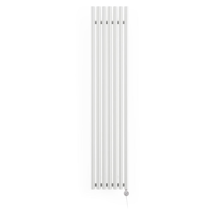 Rolo-Room - White Vertical Electric Radiator H1800mm x W370mm 800w Thermostatic