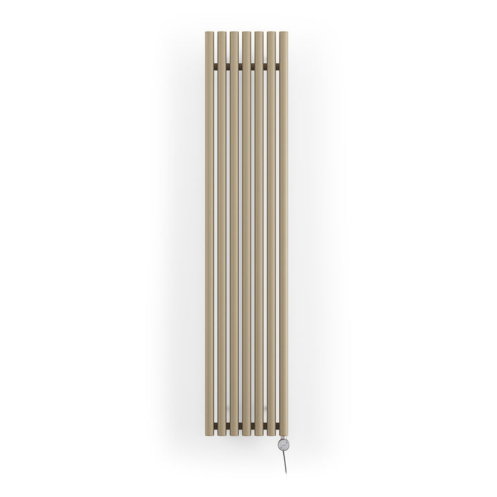 Rolo-Room - Quartz Mocha Vertical Electric Radiator H1800mm x W370mm 800w Thermostatic