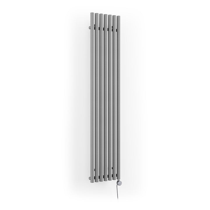 Rolo-Room - Salt & Pepper Vertical Electric Radiator H1800mm x W370mm 800w Thermostatic