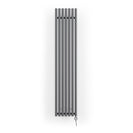 Rolo-Room - Modern Grey Vertical Electric Radiator H1800mm x W370mm 800w Thermostatic