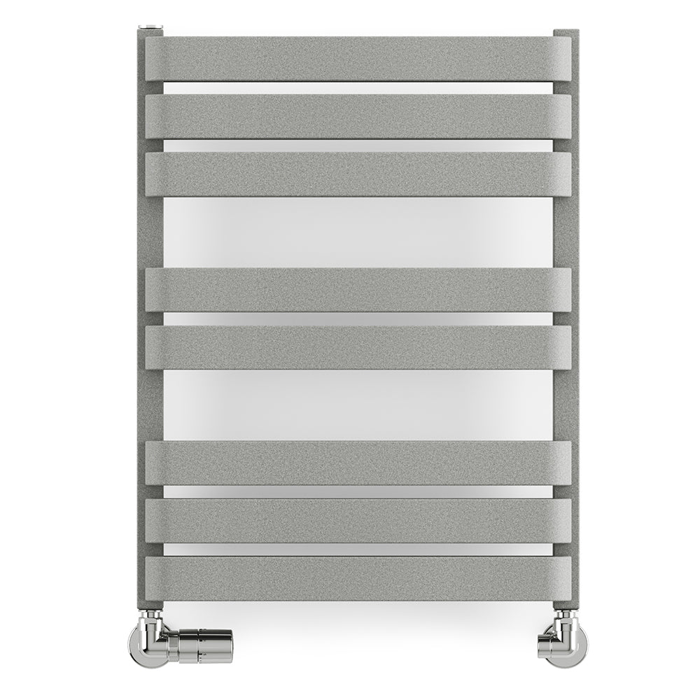 Warp T Bold - Salt & Pepper Towel Radiator - H655mm x W500mm