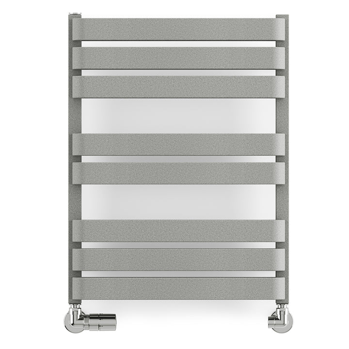 Warp T Bold - Salt & Pepper Towel Radiator - H655mm x W500mm