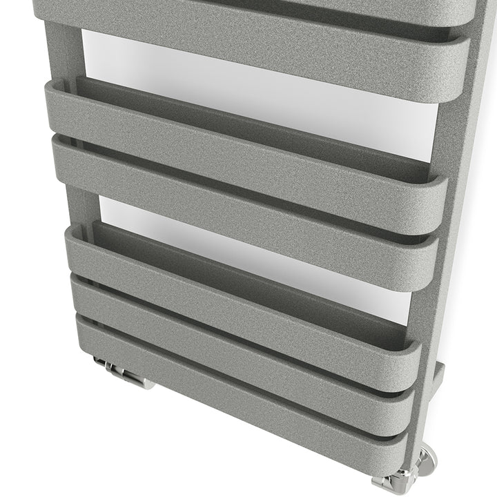 Warp T Bold - Salt & Pepper Towel Radiator - H655mm x W500mm