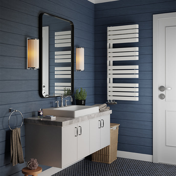 Warp S - White Towel Radiator - H1110mm x W500mm