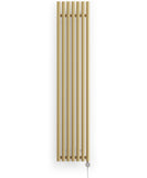 Rolo-Room - Brass Vertical Electric Radiator H1800mm x W370mm 800w Thermostatic