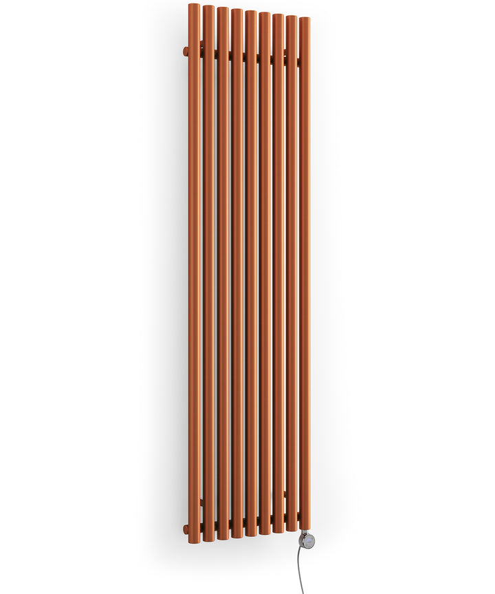 Rolo-Room - Copper Vertical Electric Radiator H1800mm x W480mm 1000w Thermostatic