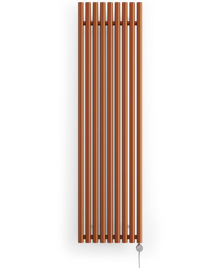 Rolo-Room - Copper Vertical Electric Radiator H1800mm x W480mm 1000w Thermostatic