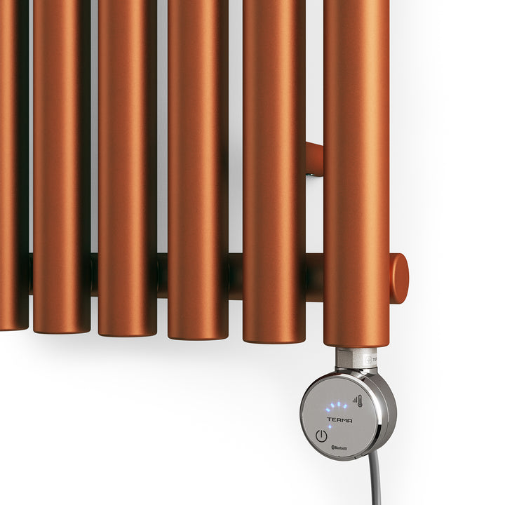 Rolo-Room - Copper Vertical Electric Radiator H1800mm x W480mm 1000w Thermostatic