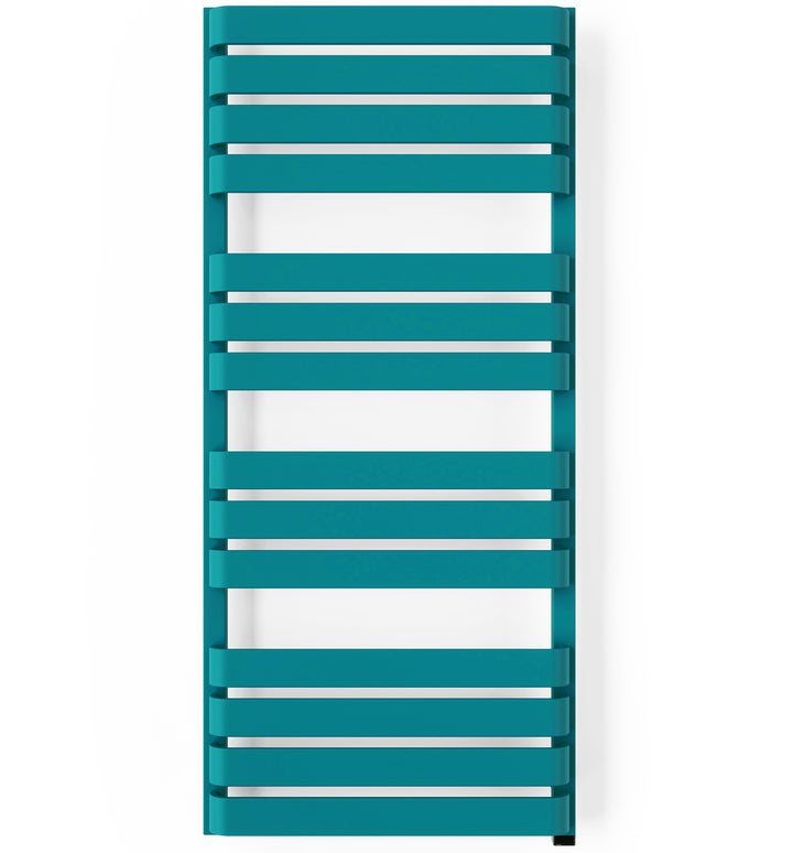 Warp T One - Teal Electric Towel Rail H1110mm x W500mm 600w Thermostatic