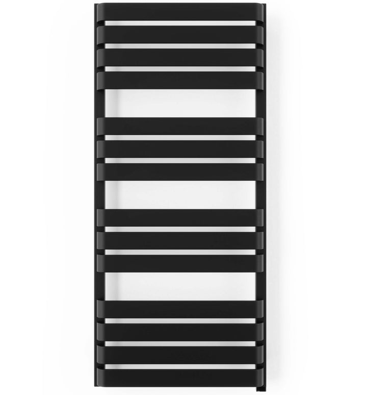 Warp T One - Black Electric Towel Rail H1110mm x W500mm 600w Thermostatic