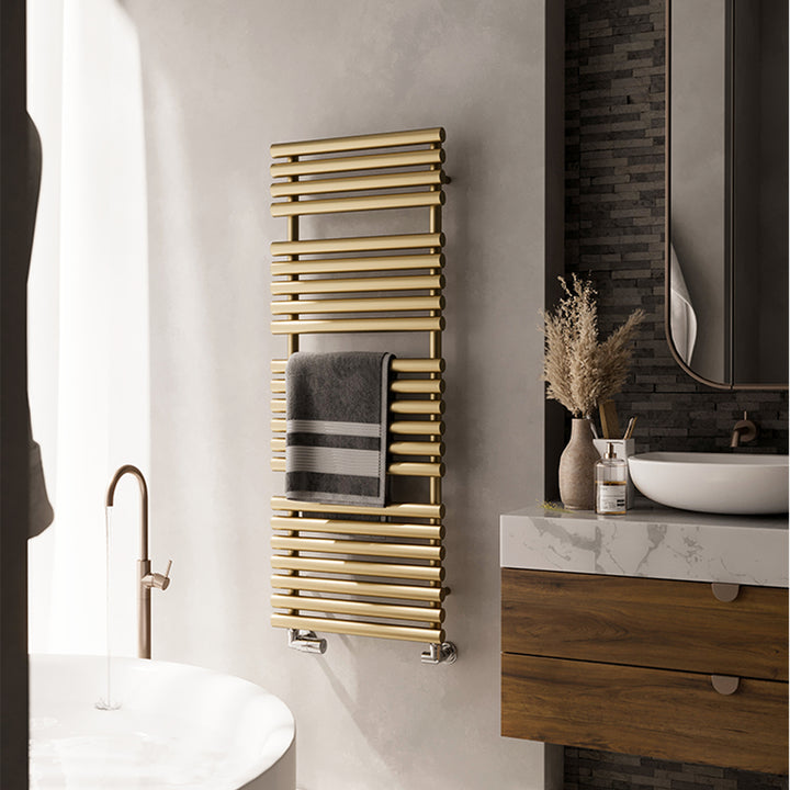 Rolo-Towel - Brass Towel Radiator - H1360mm x W520mm