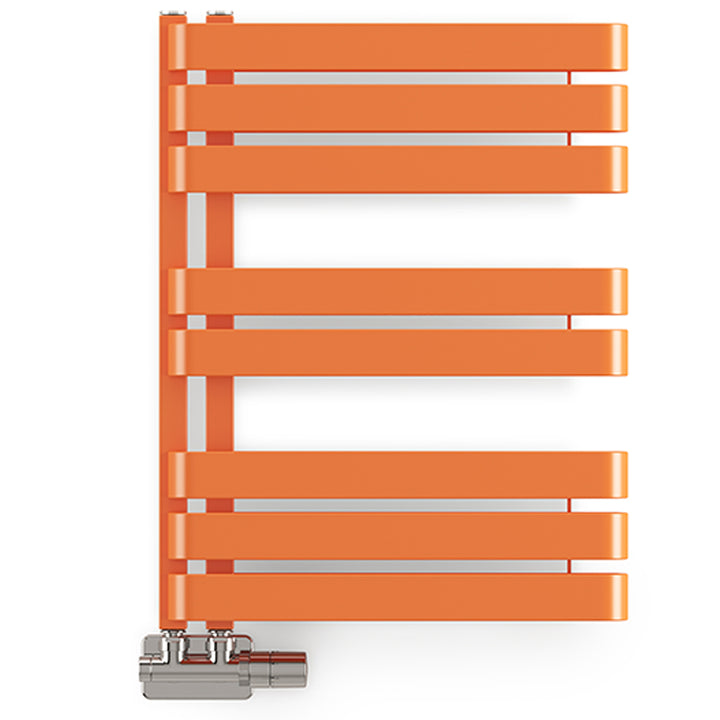 Warp S - Orange Towel Radiator - H655mm x W500mm