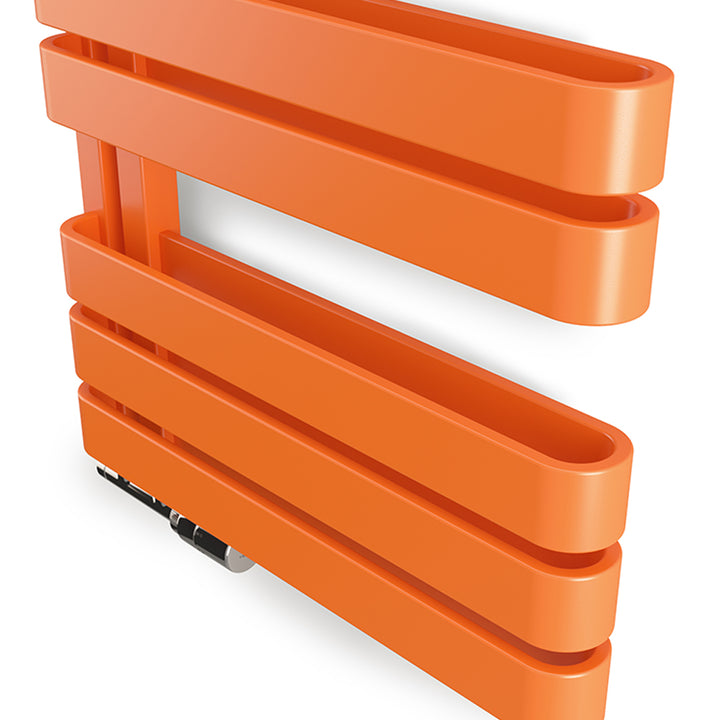 Warp S - Orange Towel Radiator - H655mm x W500mm