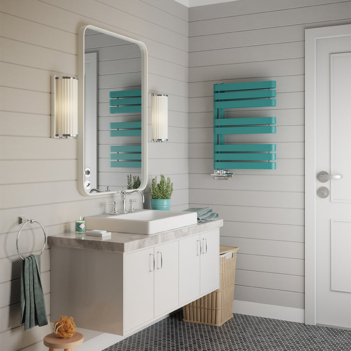 Warp S - Teal Towel Radiator - H655mm x W500mm