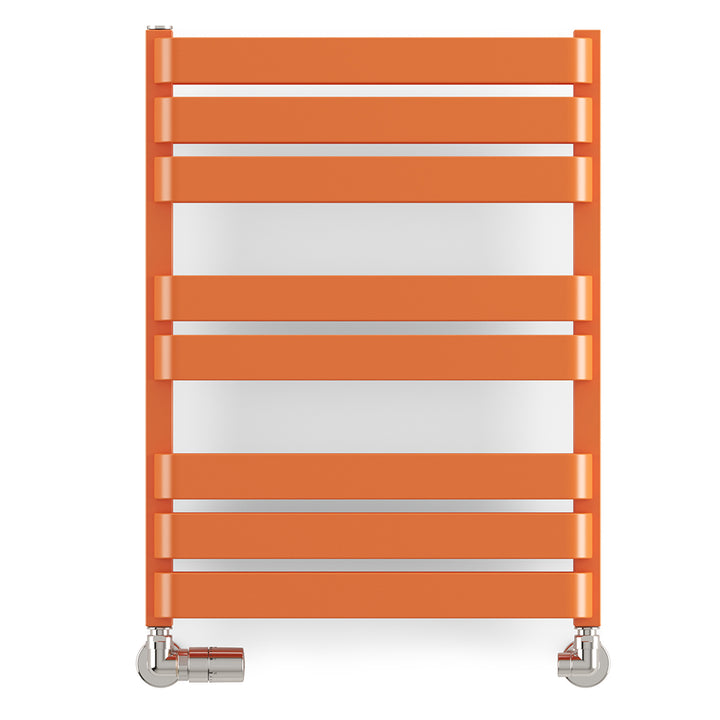 Warp T Bold - Orange Towel Radiator - H655mm x W500mm