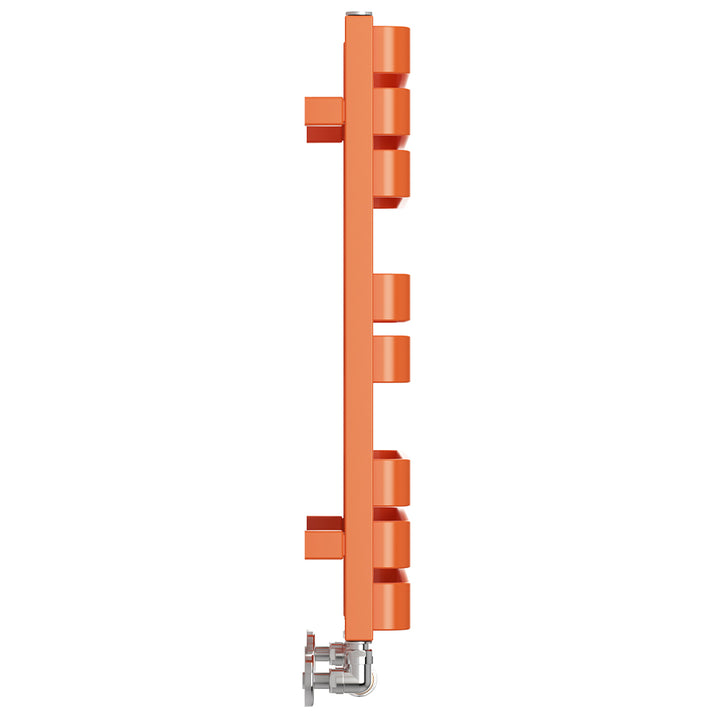 Warp T Bold - Orange Towel Radiator - H655mm x W500mm