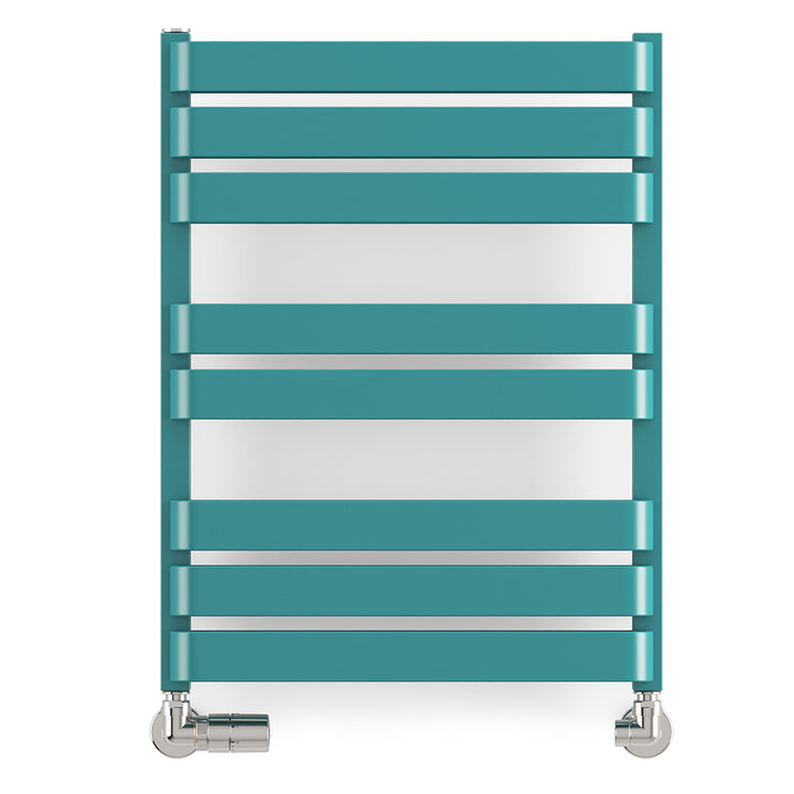 Warp T Bold - Teal Towel Radiator - H655mm x W500mm