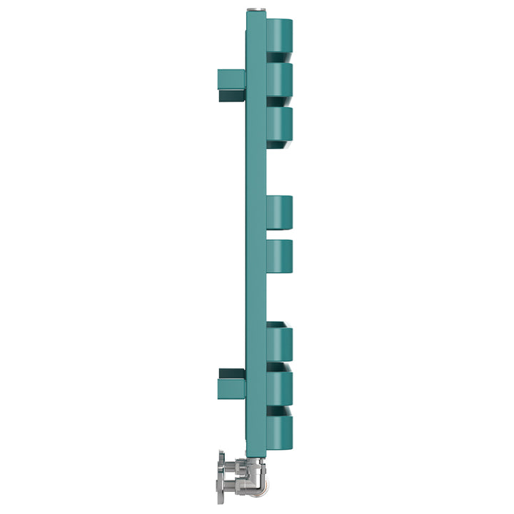 Warp T Bold - Teal Towel Radiator - H655mm x W500mm