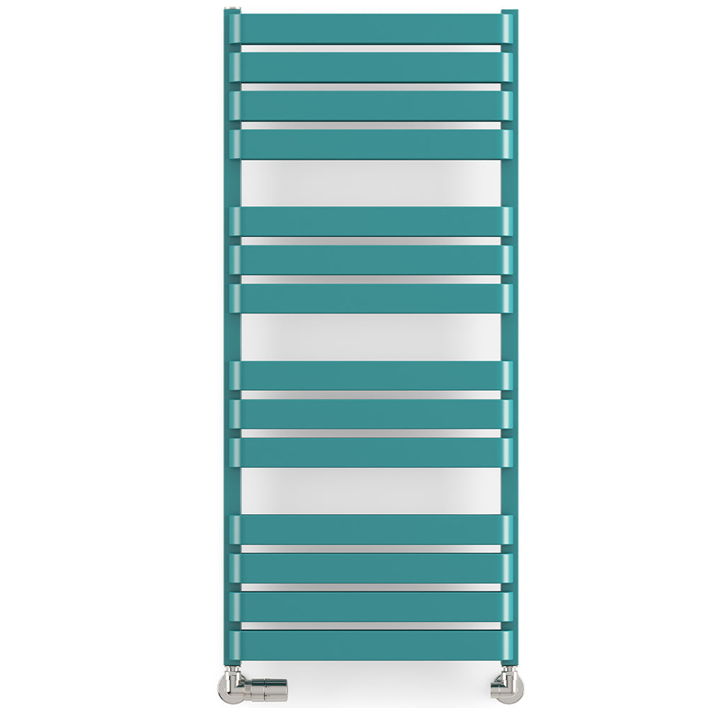 Warp T Bold - Teal Towel Radiator - H1110mm x W500mm