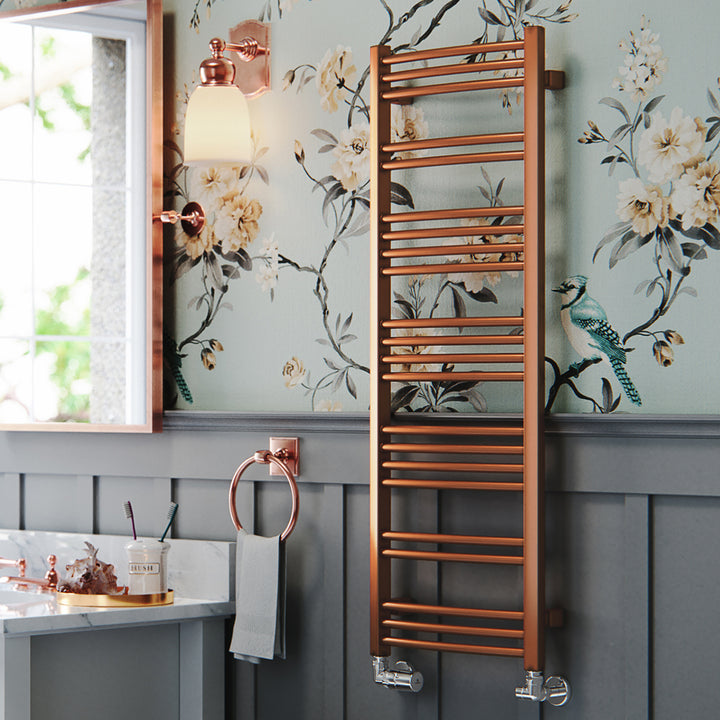 Jade - Copper Towel Radiator - H1149mm x W400mm