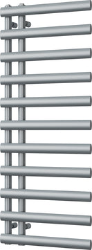 Elyan - Silver Towel Radiator - H1238mm x W500mm