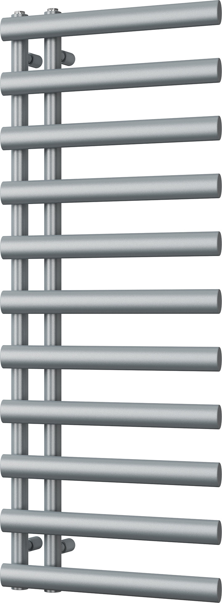 Elyan - Silver Towel Radiator - H1238mm x W500mm