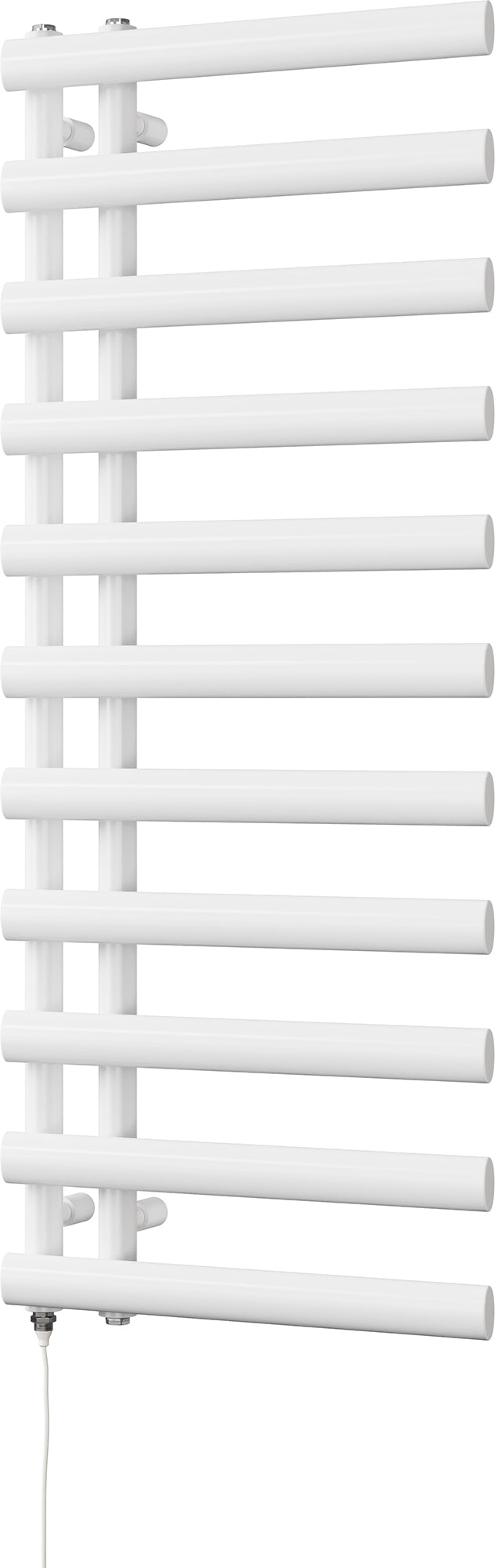 Elyan - White Electric Towel Rail H1238mm x W500mm 400w Standard