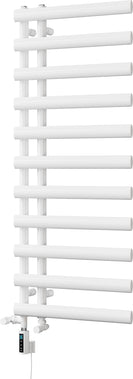 Elyan - White Dual Fuel Towel Rail H1238mm x W500mm Thermostatic WIFI