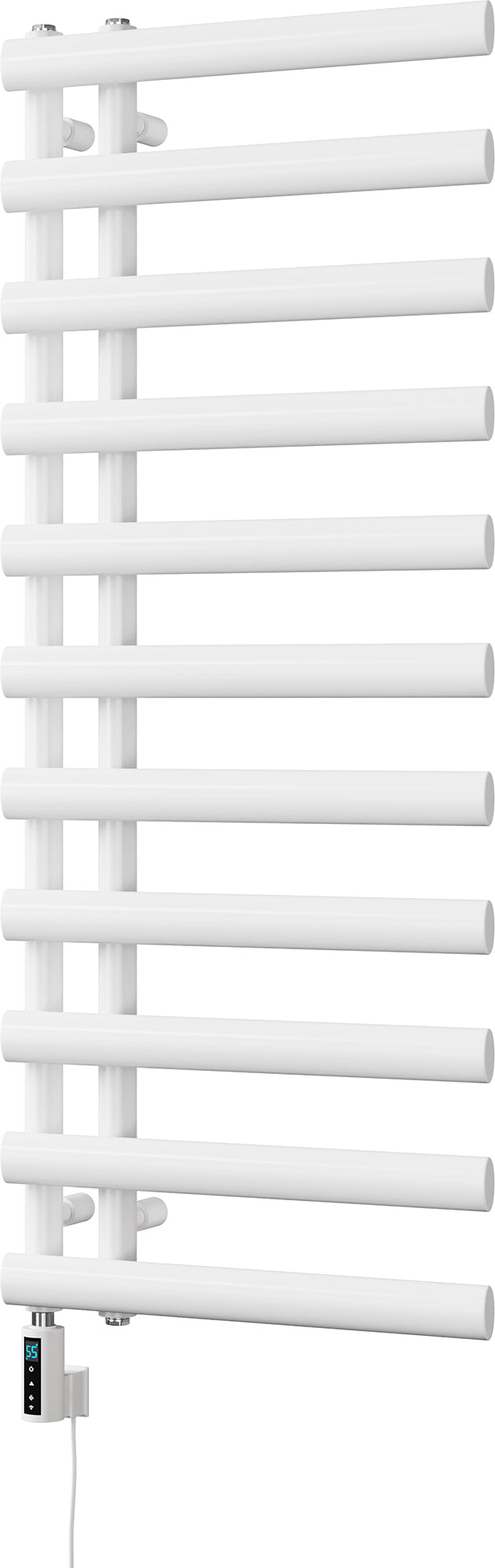 Elyan - White Electric Towel Rail H1238mm x W500mm 600w Thermostatic WIFI