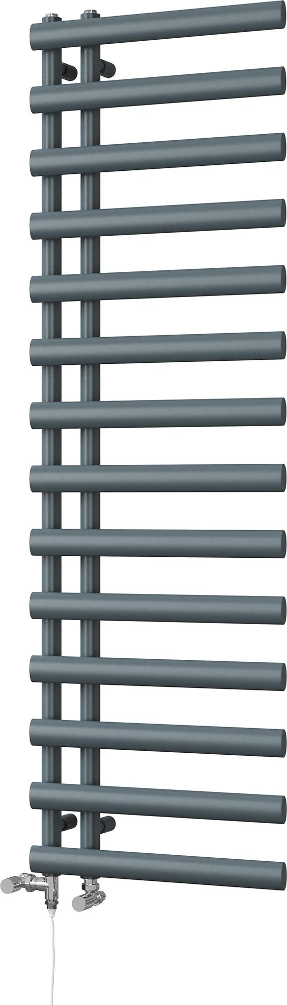 Elyan - Anthracite Dual Fuel Towel Rail H1592mm x W500mm Standard