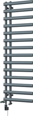 Elyan - Anthracite Dual Fuel Towel Rail H1592mm x W500mm Thermostatic WIFI