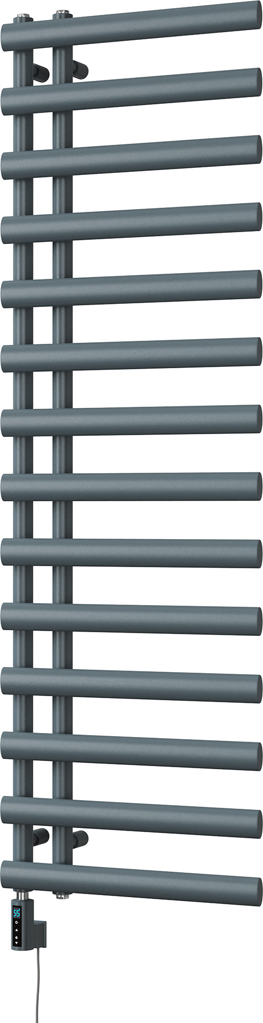 Elyan - Anthracite Electric Towel Rail H1592mm x W500mm 600w Thermostatic WIFI