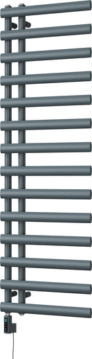 Elyan - Anthracite Electric Towel Rail H1592mm x W500mm 700w Thermostatic WIFI