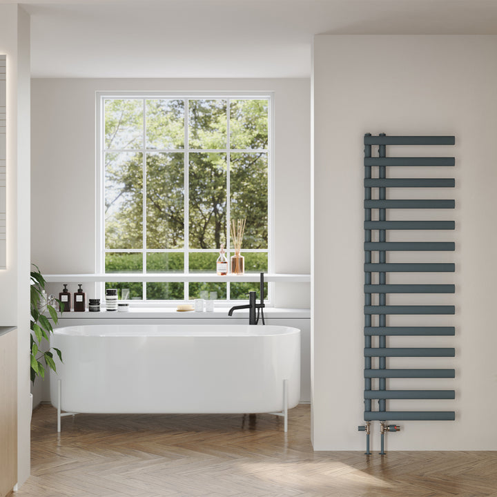 Elyan - Anthracite Towel Radiator - H1592mm x W500mm