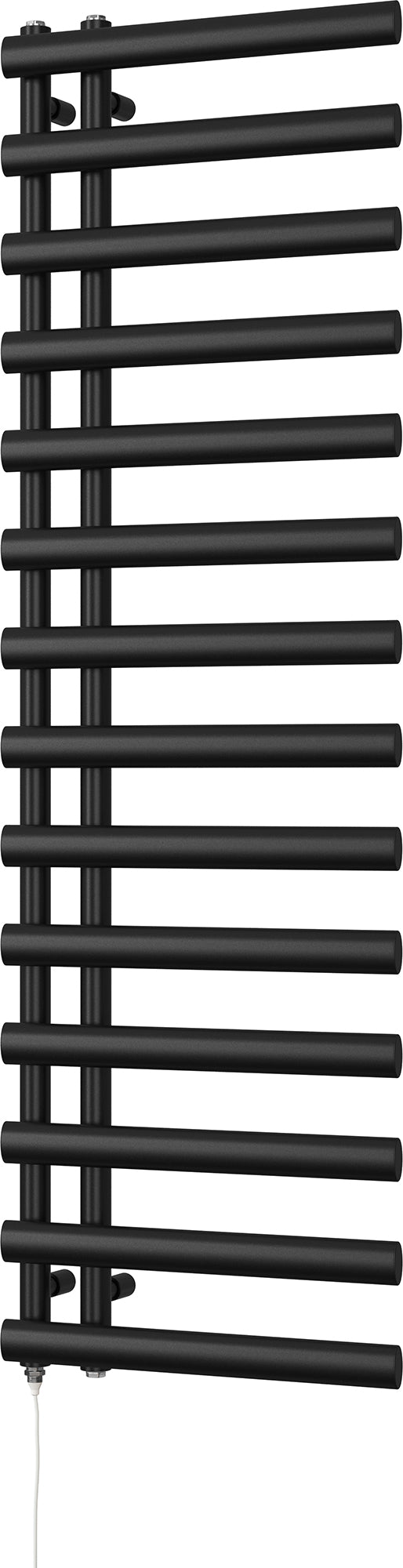 Elyan - Black Electric Towel Rail H1592mm x W500mm 600w Standard