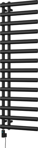 Elyan - Black Electric Towel Rail H1592mm x W500mm 700w Thermostatic WIFI