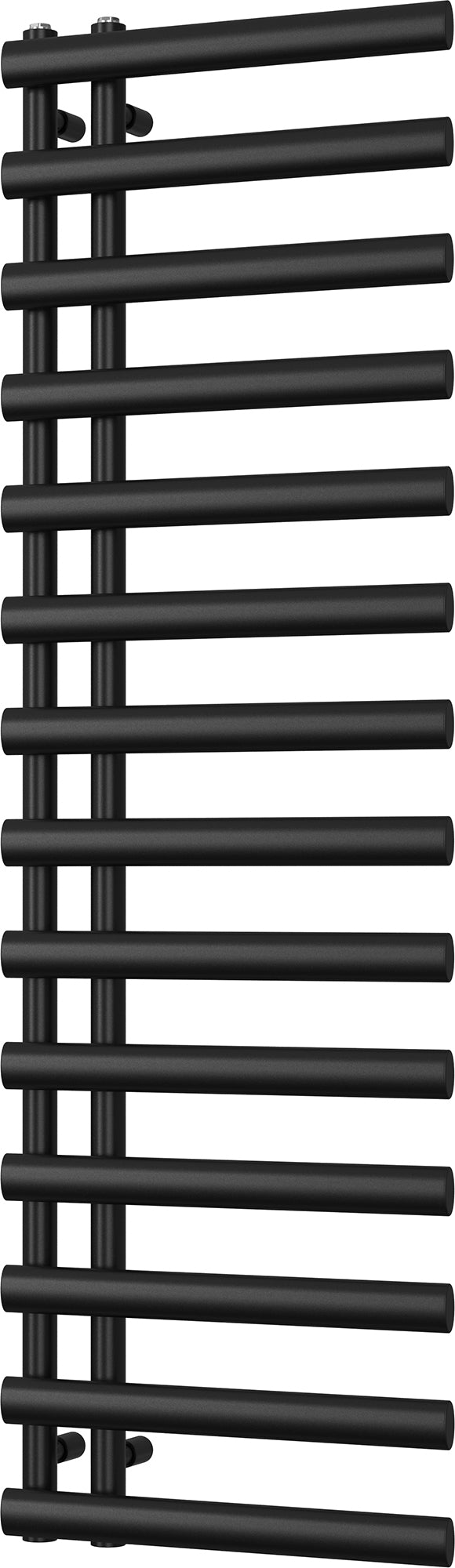 Boleyn Radiator Black Towel Radiator - H1592mm x W500mm - Elyan | UK Radiators
