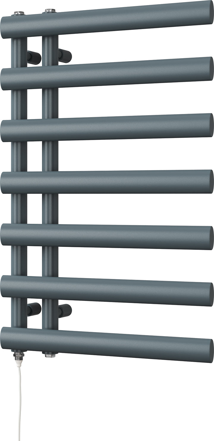 Elyan - Anthracite Electric Towel Rail H766mm x W500mm 300w Standard