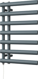 Elyan - Anthracite Electric Towel Rail H766mm x W500mm 300w Standard