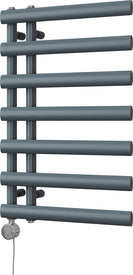 Elyan - Anthracite Electric Towel Rail H766mm x W500mm 300w Thermostatic